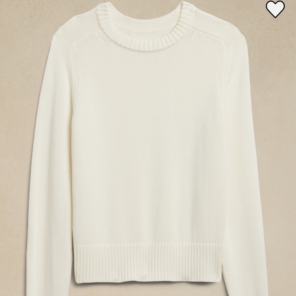 Banana Republic COTTON-SILK CREW-NECK SWEATER